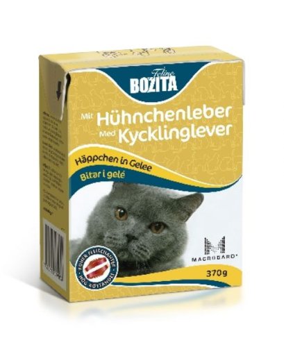 Preisvergleich Produktbild Bozita Häppchen in Gelee Hühnchenleber 370g