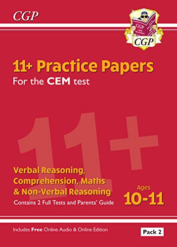 New 11 Cem Practice Papers Ages 10 11 Pack 2 With Parents Guide Online Edition Cgp 11 Cem - 