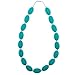 Chew-Choos - 'Pat-a-cake' Silicone Teething Beads Necklace - Modern Teether for Nursing Mums (Tropical Turquoise)