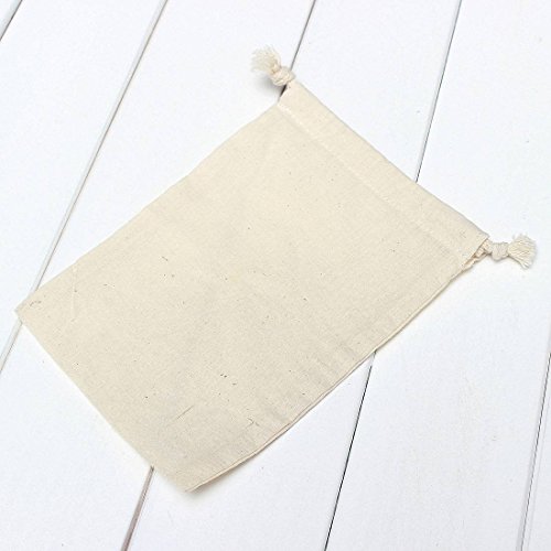 KING DO WAY Baumwolle Zuziehbeutel Beutel Kleidersack Wäschesack Waschsack Tasche Sack 52x75cm - 2