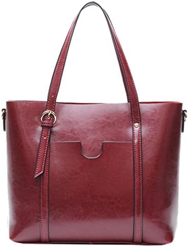 Lady Leather Retro Greaves Shoulder Handbag Casual Joker Shopping Bag,E-27*30*12cm