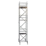 Arbeitshöhe: 9,2 m - Plattformhöhe: 7,2 m - Gerüsthöhe: 8,4 m