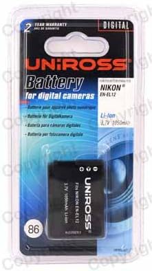 UNIROSS U0202367 Digital Camera Battery NIKON EN-EL12 3.7V 1050mAh