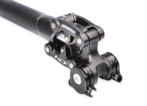 Federsattelstütze 31,6 mm Suntour + Komfort Trekking Sattel Gelsattel endzone - 4