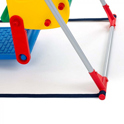 Baby Vivo Kids Swing Playground Children Play Area Garden with Double Swing for Outdoor and Indoor Zoo made of Plastic