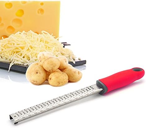 ZODIC Hand Grater Stainless Steel Tool with Coated Handle Essential Kitchen Gadget