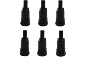 Válvulas Llantas Metal, Válvulas para Neumáticos de Coche de Aleación de Aluminio, Válvula Neumática a Prueba de Fugas, Válvulas para Neumáticos para Coche Moto 6 Piezas Loopunk