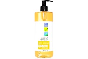 ‎BLEU & MARINE BRETANIA Wasserfester Make-up-Entferner Reiskleieöl 500 ml 100% Natürliche Haar Öl Reinigung Gesicht und Augen - Gesichtsreinigung Pflanzliche Reisceramide Behandlung gegen Dehnungsstreifen