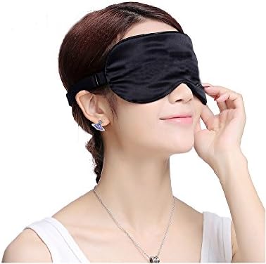 Natural Silk Sleep Mask of Mora Ultra Soft ANTIEDAD hipoalergenica and Breathable Reduces Wrinkles and Legs of Cockerel, Prevents Ageing Cell Talla L