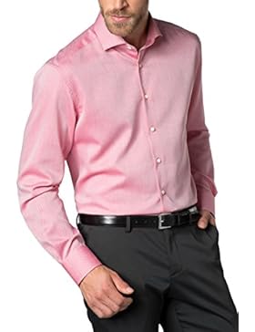 ETERNA Langarm Hemd MODERN FIT Fantasiebindung strukturiert