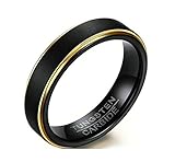 Der Ring garantiert nickelfrei, farbecht und lösen keine allergische Reaktionen aus. Hochwertiger Ring aus Wolframcarbid, damit Wir die Qualität des Produktes garantieren können.Spezielles Design und perfekte Struktur, der absolute Trend in diesem Jahr!