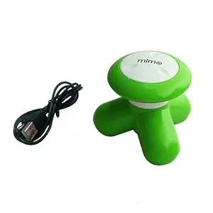 2 in 1 Extra Relief Mini Hand-held Portable Massager USB Powered / Battery Operated Full Body Pain Relieving Massage Tool (RANDOM COLOUR) - Can be charged or use batteries