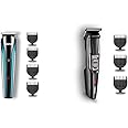 Nova NHT 1073 USB Rechargeable and Cordless: 60 Minutes Runtime Professional Hair Clipper for Men & Nova NHT 1076 Cordless: 30 Minutes Runtime Trimmer for Men (Black)