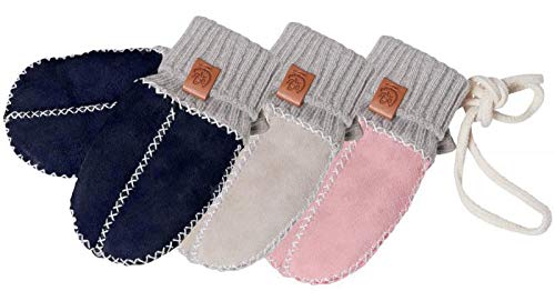 Preisvergleich Produktbild Fellhof Baby Fäusterl Balu ABS Handschuhe Lammfell rosa