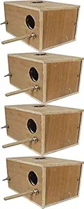 Breeding Box for Zava, Zibra Finches and African Love Birds Pack of 4 Box