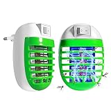 【Ive eficaz y potente】: El último tipo de zapatador de mosquitos 2019 hecho de material ecológico. Funciona silenciosamente simplemente enchufándolo a una toma de CA. Atrae insectos con emisión de luz UV de alta intensidad. Luego, las rejillas metálicas de alto voltaje cargadas eléctricamente electrocutarán a los insectos.