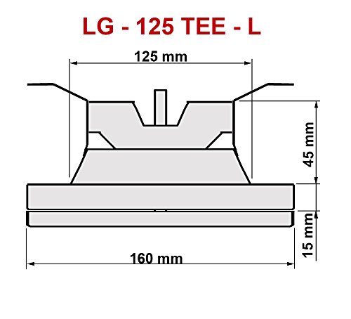Edelstahl Zuluftventil LG – 125 TEE L Deckenventil DIN 125 Deckenlüfter - 4