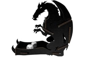 docsmagic.de Dice Tower Dragon Black Small - Torre di Dadi