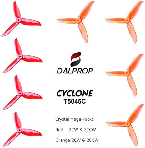 FalcoRC DALPROP CYCLONE Tri-Blade High-Speed Propeller 3 Leaf Props T5045C 4Pairs/8pieces(4CW/4CCW) for Drone Quadcopter FPV RC Racing