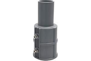 ‎ENOVALITE ENOVALITE Straßenleuchten Adapter Ø80 mm auf Ø60 mm - 1-fach - Reduzieradapter für Straßenleuchte, Laterne, Straßenlampe, Lichtmast, robust & wetterfest, einfache Montage - Grau