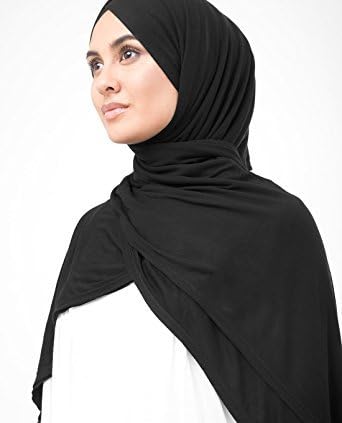 MiaoMa Ladies Women's Fashion Scarf Solid Colour 100% Cotton Pashmina Hijab Large Long Scarves Neck Scarf Shawl Wrap