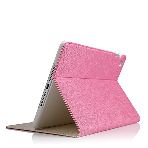 BORIYUAN Apple Ipad Mini 4 Ultra dünn Smart Case Cover Leder Schutzhülle Etui Tasche für das neue iPad mini4, Unterstützt Auto Sleep Wake up, Ipad Mini 4 Displayschutzfolie Reinigungstuch Stift inklusive (Rosa) - 2