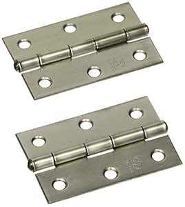 2 Stück Silber Ton Edelstahl 3 Löcher Faltbare drehbar Schranktür