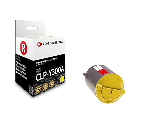 Original Reton Toner, kompatibel, Gelb für Samsung CLP-300 (CLP-Y300), Samsung CLP-300, CLP-300N, CLX-2160, CLX-2160N, CXL-3160FN, Gelb (Colors: 1000 Seiten)