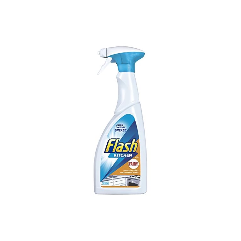 Flash Kitchen with Fairy Fresh Citrus Spray Removes Up to 100 Percent