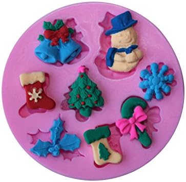 Silicone Mould Snowman Shaped Silicone Mold Fondant Marzipan Tort Decoration Cutter Soap