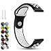 Produktbild Feskio 18mm Schnellspanner Ersatz Weiches Silikon Uhrenarmband Armband für Withings Steel 36mm/Huawei Watch 1st S1/Withings Activite/Nokia Steel HR