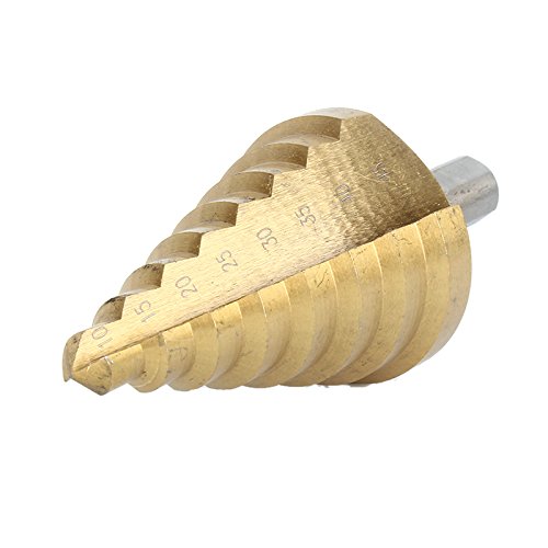 LAOYE Stufenbohrer Kegelbohrer Konusbohrer HSS-TIN 10-45mm Bohreraufsatz Mehrstufenbohrer - 2