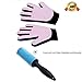 Produktbild Pet Bürste Handschuh Aufgerüstete Version Tierhaar Handschuh Fingerhandschuhe Bürste Haarentferner Fellpflegehandschuh Gummi für Hund Katze Fellpflege und Reinigen Haustier Grooming Bürsten Deshedding Glove Cat Haar Remover Bürsten Massage Handschuh Pflegenbürste 2Stk.