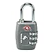 Texas USA - TSA Lock - Dark Grey - Mandatory for US Customs ( ONLY ORIGINAL BRANDED LOCK ONLINE ! ) RS.345.00