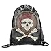 Produktbild DANCENLI 3D Print Drawstring Backpack Rucksack Shoulder - Skull with Beard