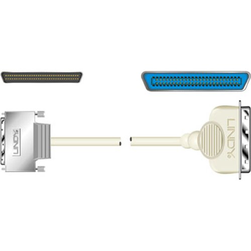 Lindy SCSI-III-Kabel mit Rändelschrauben (681/2DM (Schraube)/50 cm), 0,3 m