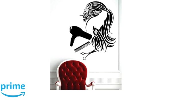 Buy Lyoman Wall Decal Beauty Hair Salon Salon Wall Stickers For