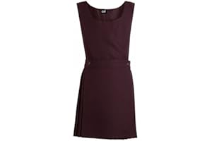 L S U BIB Pinafore Pleated School Uniform Girls School Dress