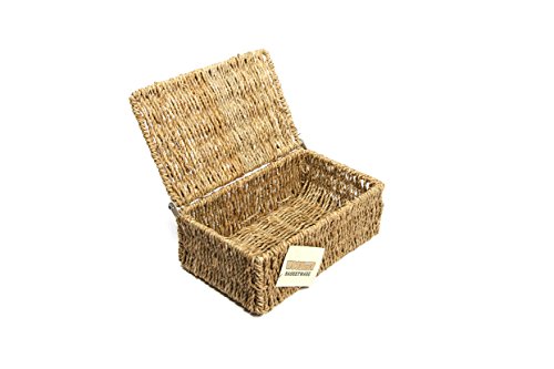 Aufbewahrungskörbe aus Seegras, mit Deckel, 4-er Set - 6