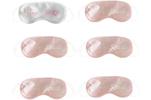 Karjiaja 6 st brud sömn ögonmasker möhippa gynnar mjuk sömn ögonmasker för brudfest