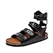 Produktbild ODRD Sandalen Shoes Lässige Damen Korkschnalle Hausschuhe Sliders Slipper Mules Sandalen Slip On Flats Flip Flops Schuhe Strandschuhe Freizeitschuhe Turnschuhe Hausschuhe