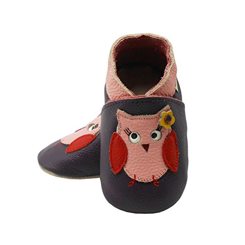 Sayoyo Owls WeichesLeder Lauflernschuhe Krabbelschuhe Babyschuhe - 2