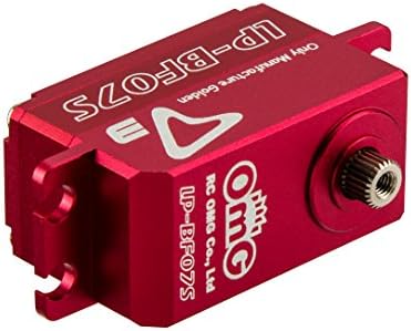 RCOMGs D3-LP-BF07S all metal brushless low profile servo Applicable for the R/C Car and Drifting Rudder (1:10) and R/C Helis lock tail (700series and larger) Red