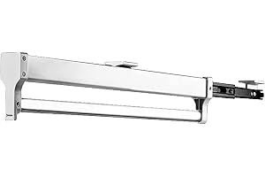 MAFAGE Pull Out Clothes Hanger Rod Adjustable Wardrobe Clothing Rail Hanger Rack Bar (397mm)