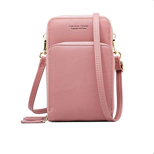 Preisvergleich Produktbild AIFILLE, Damen Umhängetasche rosa Rose Wallets for Women