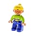 Produktbild Bausteine gebraucht 1 x Lego Duplo Figur Frau Wendy Beine Blau Oberteil Lime Hell Grün Werkzeug Haare Gelb Blond Bob der Baumeister 3289 3295 47394pb047