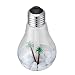 Produktbild Flikool USB Birne Luftbefeuchter 400ml mit LED Bunte Nachtlicht Luftdiffusor Luftreiniger Zerstauber Diffusor - Silber