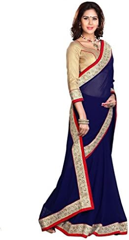 Fab Zone Women's Premium Quality Branded Saree with Blouse Piece