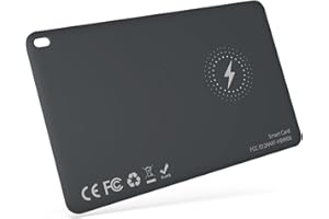 LONGTOO Smart Wallet Tracker Card(Higher Volume), Bluetooth Anti-loss Thin Wallet Finder Card, Rechargeable Long Distance Wallet Locator, Wallet Item Finder(Only IOS, Apple Find My)