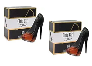 CHIC GIRL BLACK Eau De Perfume Combo Set 200 ml For Men & Women